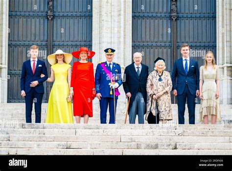 Brussels Belgium 21st July 2023 King Philippe Filip Of Belgium And