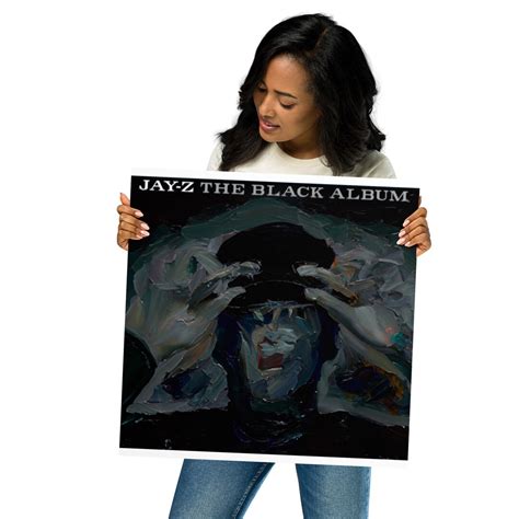 Jay Z the Black Album Album Cover Painting Wall Art Music Artist ...