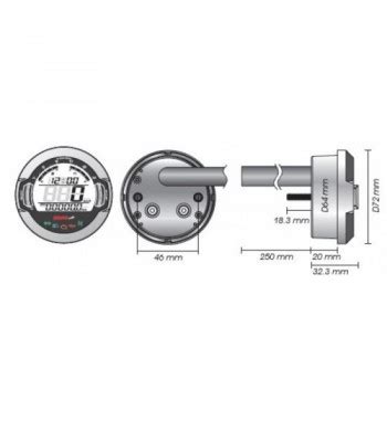 Compteur De Vitesse Tachym Tre Multifunction Koso Dl Sr Gp Style