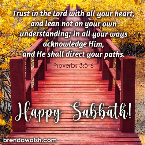 Happy Sabbath Brenda Walsh Scripture Images