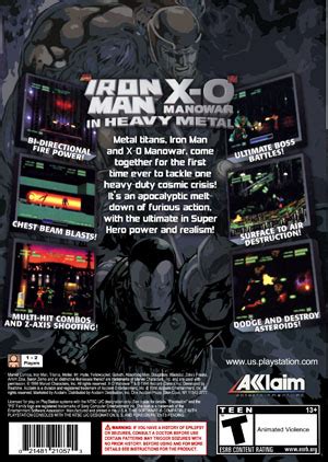 Iron Man X O Manowar In Heavy Metal Retro Game Cases