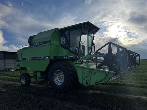 Kombajn zbożowy Deutz Fahr 35 40 3 6m Sieczkarnia Stół Zadbany