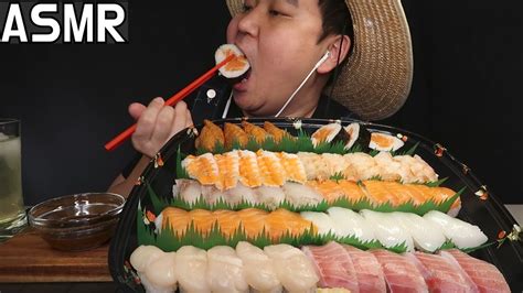 Asmr Sushi Mukbang Eating Sounds 스페셜 초밥 먹방 이팅사운드 Youtube