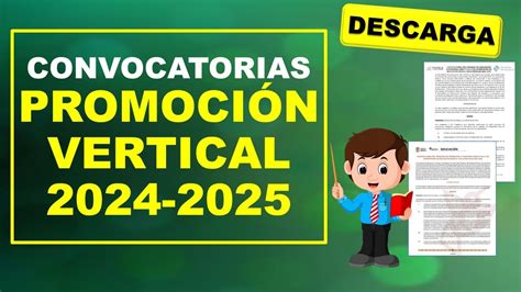 Descarga Las Convocatorias Del Proceso De Promoci N Vertical