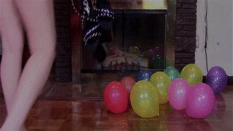 The Alison Miller Heel Popping Tacky Balloons On Different Surfaces Lingerie Set Stiletto