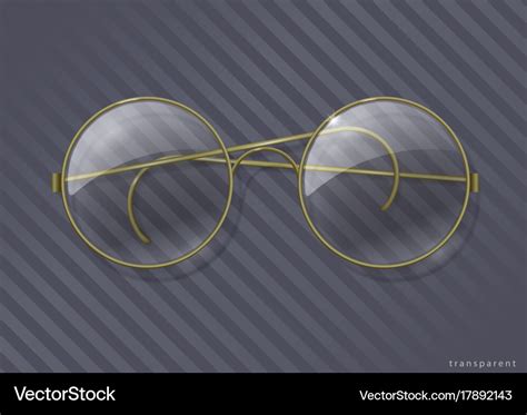 Vintage round glasses Royalty Free Vector Image