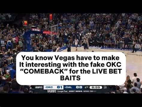 Rigged OKLAHOMA CITY THUNDER VS DALLAS MAVERICKS ENDING GAME 3 BAIT