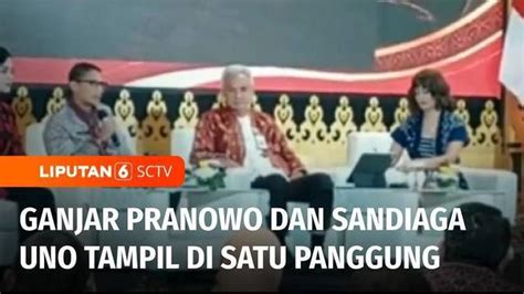 Video Ganjar Pranowo Tampil Satu Panggung Dengan Sandiaga Uno Akui