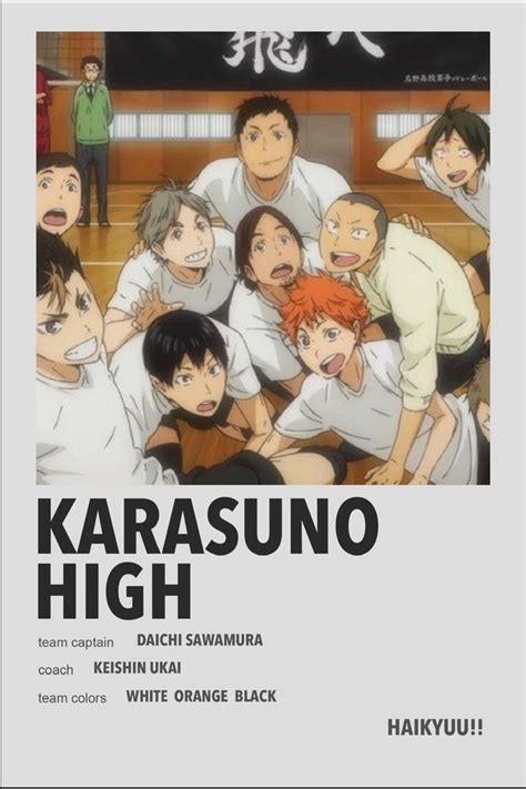 Karasuno High | Haikyuu, Anime canvas, Film posters minimalist