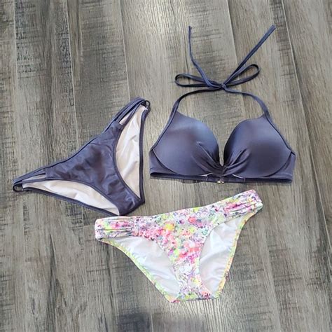 Shade Shore Swim Shimmery Purple Shade Shore Bikini Set W Vs