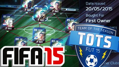 THE 1ST FULL FIRST OWNER TOTS SQUAD BUILDER FIFA 15 ULTIMATE TEAM