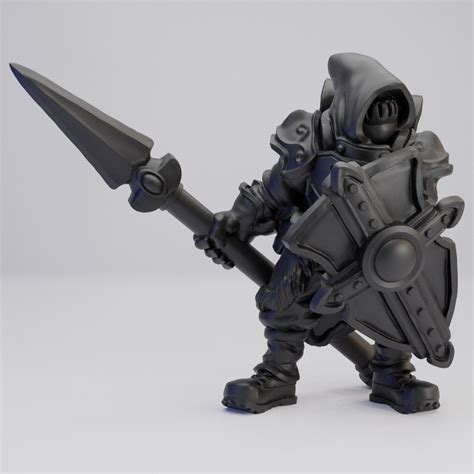 Hot Goblin 聖なる戦士スピアD ミニチュア ホットゴブリン 槍と盾