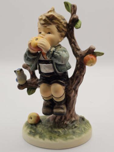 Hummel Goebel Figurine An Apple A Day Tmk Ebay