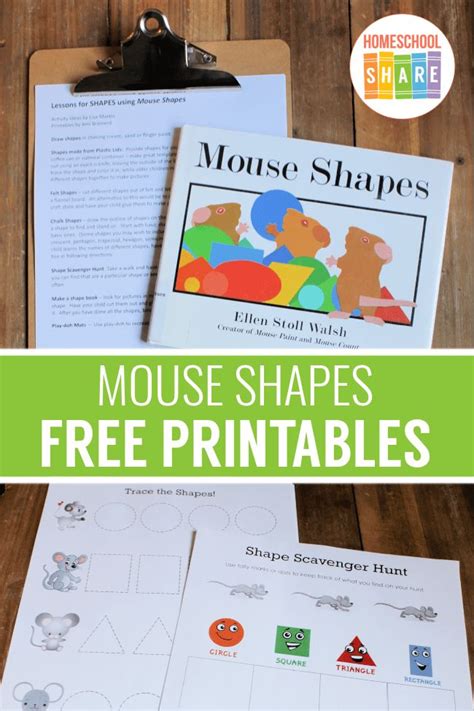 Mouse Shapes Activities & Printables - Homeschool Share