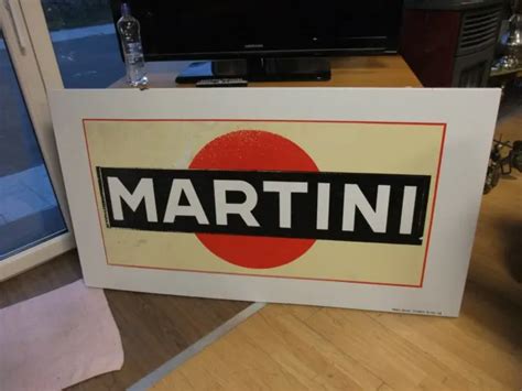 ANCIENNE ET GRANDE Plaque Emaillee Martini EUR 225 00 PicClick FR