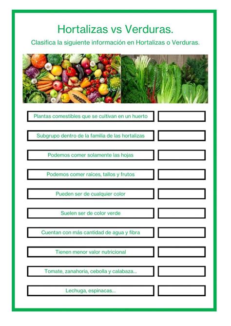 Hortalizas Vs Verduras 2016 Eduardo Costalago Ruiz