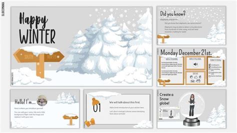 Happy Winter Free Template Morning Meeting And Create A Snow Globe