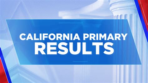 2024 California Primary Election Results