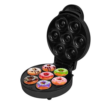 Mini Donut Maker, 7 Holes Donut Machine, Doughnut Maker ,Non-Stick & Double-sided Heating ...