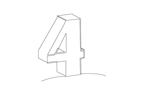 Premium Vector One Continuous Line Drawing Of Bricks With Numbers