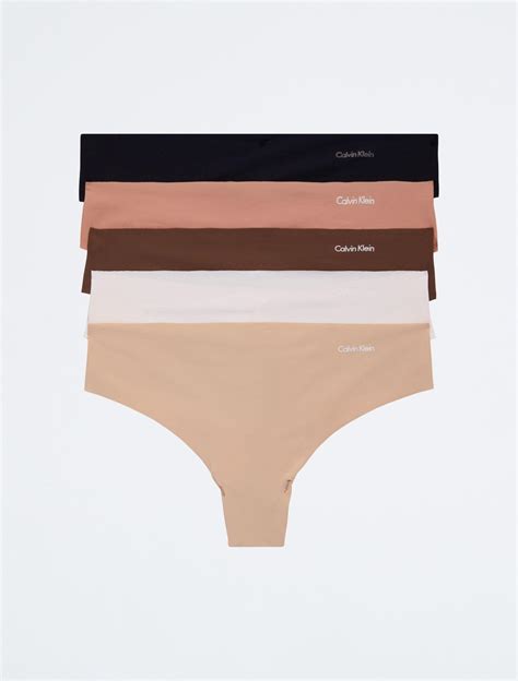 Calvin Klein Invisibles 5 Pack Thong In White Lyst