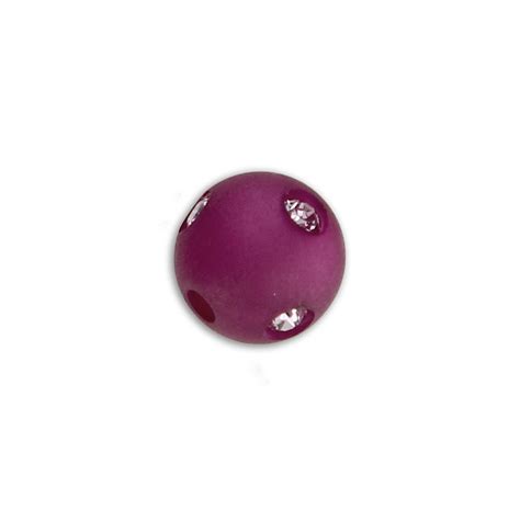 Perle Ronde Strass Polaris 8 Mm Amethyst X1 Perles Co