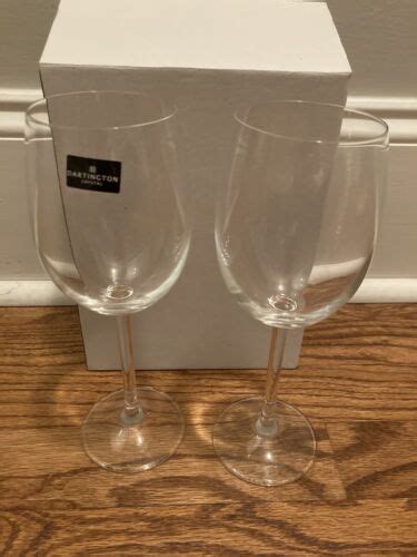 Set Of 2 Dartington Crystal Wine Glasses Ebay