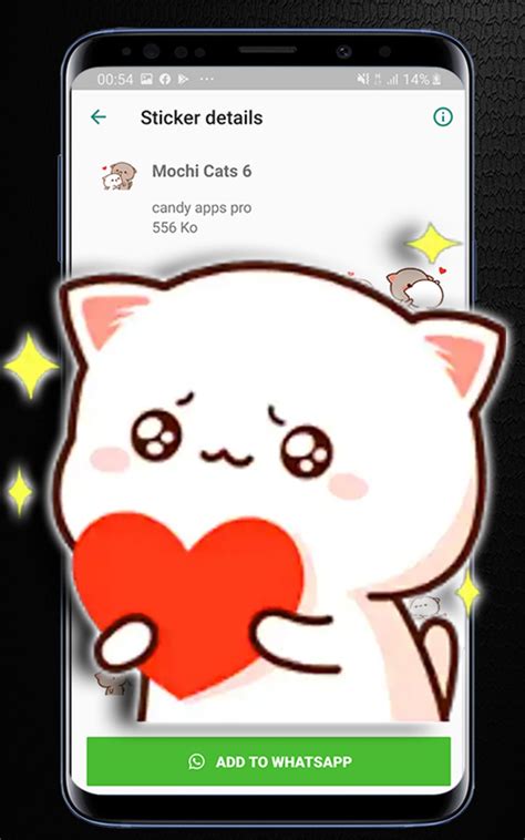 Mochi Peach Cat Stickers whats for Android - Download