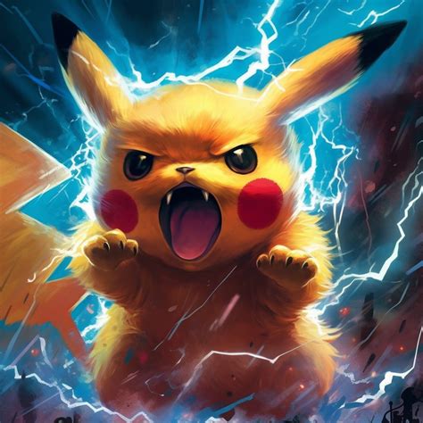 Pikachu Angry Face