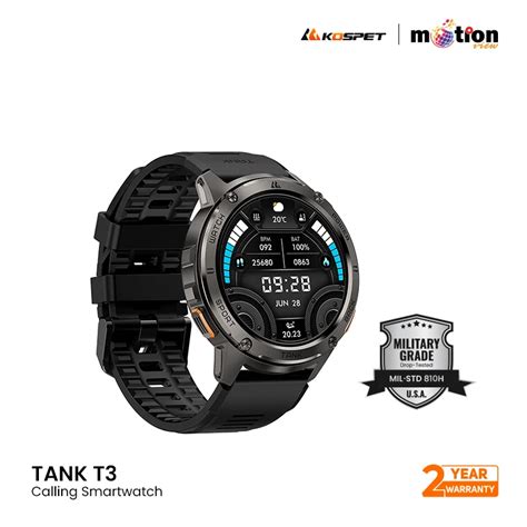 Kospet Tank T Calling Rugged Smartwatch Wafilife