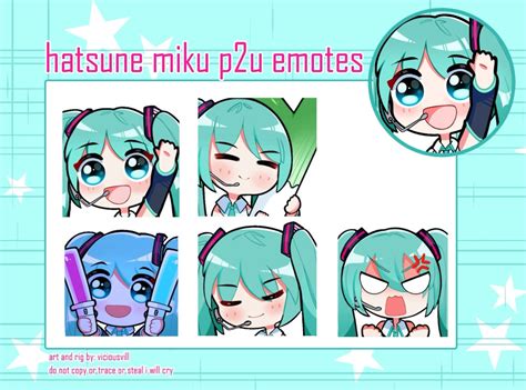 Animated Hatsune Miku Emotes For Twitch And Discord Etsy New Zealand