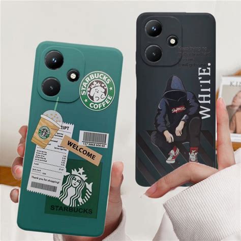 Infinix Hot 30i X669 30 4G X6831 Capa Macia Da Pintada Moda TPU Anti Queda Shopee Brasil