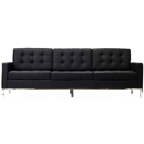 Florence Style Leather Loft Sofa Zin Home