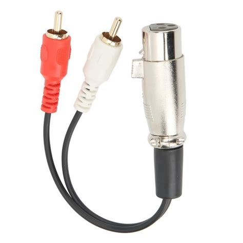 Adaptateur De Prise Xlr Femelle Vers X Phono C Ble R Partiteur En Y