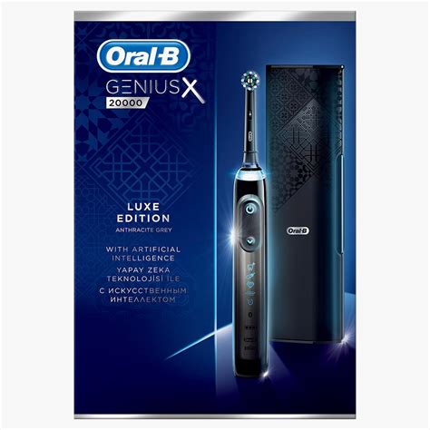 Oral B Genius X AI Luxury Antrasit Şarj Edilebilir Diş Fırçası Braun