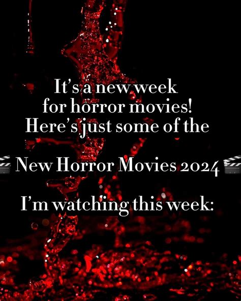 Black Box Horror on Instagram: " New Horror Movies 2024 What are you watching this week? #horror ...