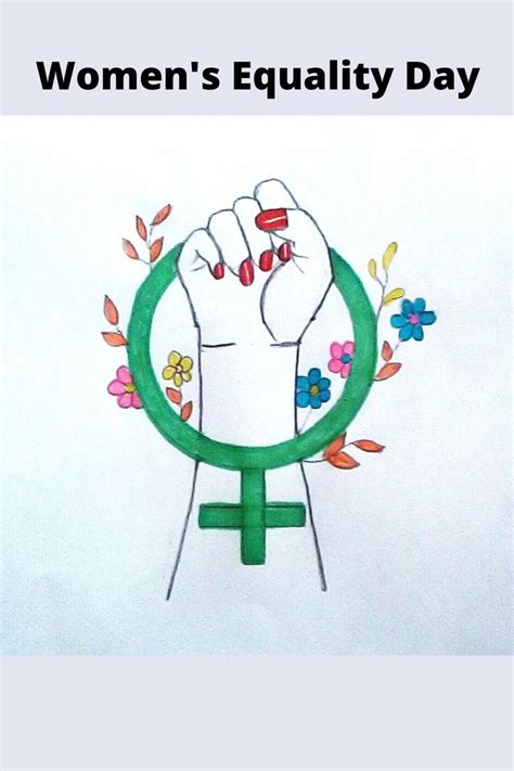 How To Draw Women's Equality Day Poster Drawing | Women's Equality Day ...