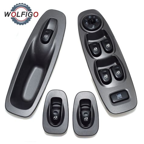 WOLFIGO 4PCS Electric Front And Rear Side Power Window Switch 93580