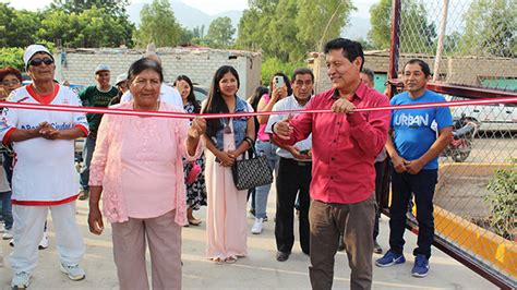 Alcalde De Aucallama Inaugura Losa Deportiva En Hoja Alta Noticias