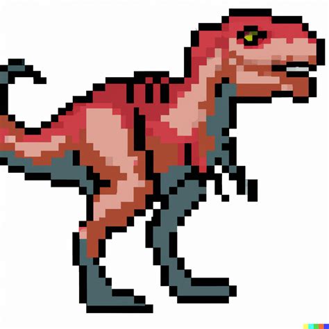 DALLE T Rex Pixel Art AI Demos