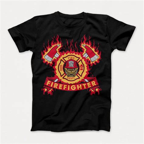 FIREFIGHTER Tshirt Designs Tee Design Shirt Designs