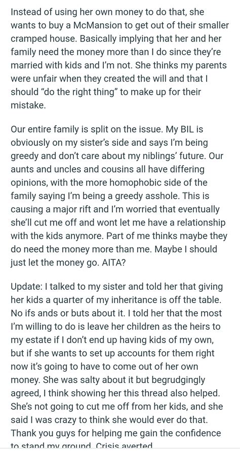 Lady Asks Her Gay Brother To Forfeit His M Inheritance Given By Their Parents So She Can Take