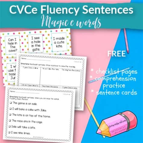 Cvce Worksheets Magic E Free Word Work