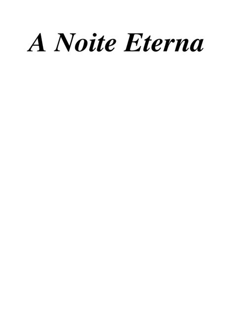 A Noite Eterna Pdf Monstros Roupas