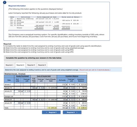 Solved Determine The Cost Assigned To Ending Inventory And