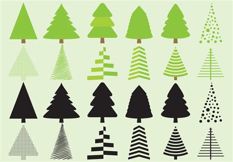 Christmas Tree Silhouette Vectors - Download Free Vector Art, Stock Graphics & Images