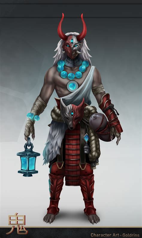 oni demon concept art