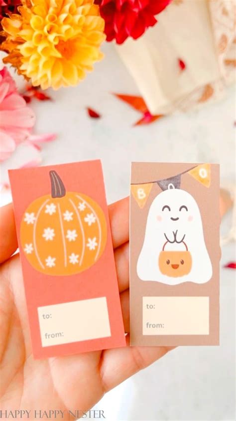 Free Printable Halloween Gift Tags Happy Happy Nester