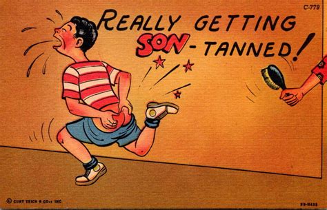 Humour Boy Getting Spanking Really Getting Son Tanned Curteich Topics