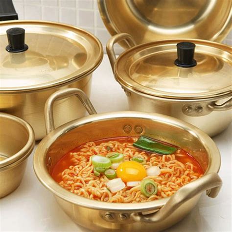 Korean Ramen Pot Aluminum Pot Wt Lid Korean Noodle Soup Ramen Ramyun